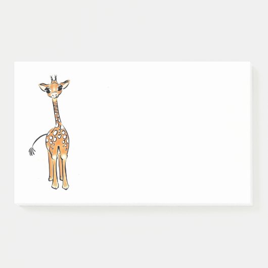 Giraffe Post-it Klebezettel (Vorderseite)