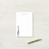 Giraffe Post-It-Notes - personalisiert Post-it Klebezettel (Auf Schreibtisch)