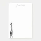 Giraffe Post-It-Notes - personalisiert Post-it Klebezettel (Vorderseite)