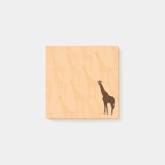 Giraffe Post it Notes Post-it Klebezettel (Vorderseite)