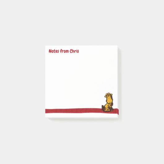 Giraffe-Post-It-Notes Post-it Klebezettel (Vorderseite)