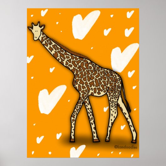 Giraffe Poster (Vorne)