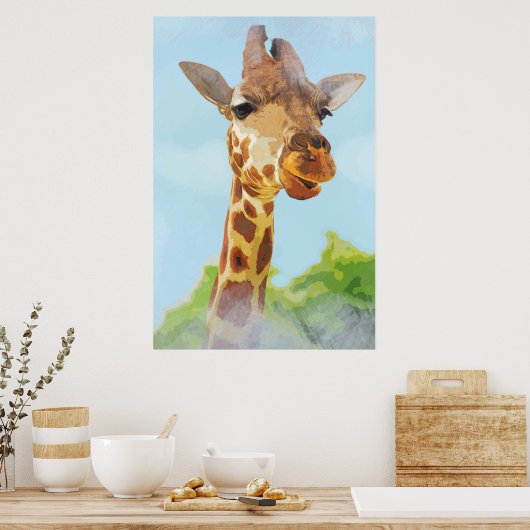 Giraffe Poster (Küche)