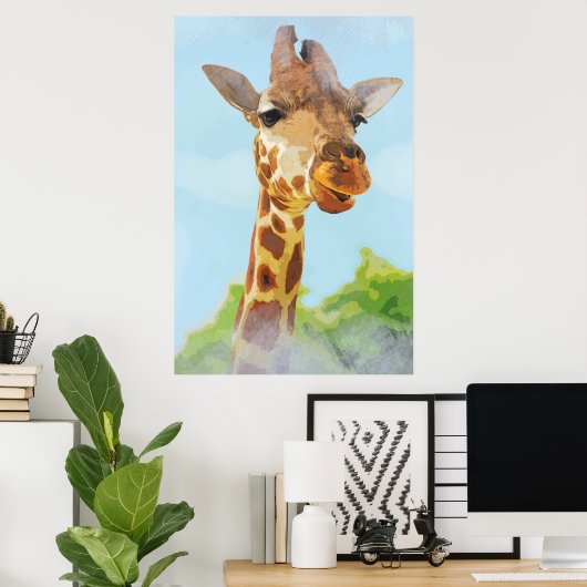 Giraffe Poster (Heimbüro)