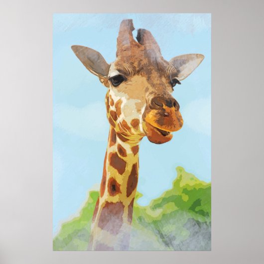 Giraffe Poster (Vorne)