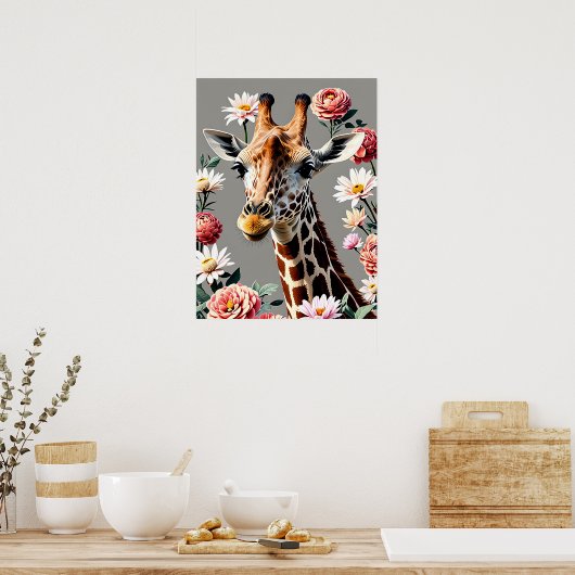 Giraffe Poster (Küche)