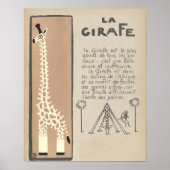 Giraffe Poster (Vorne)
