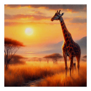 Giraffe Poster
