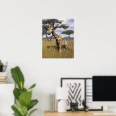 Giraffe Poster (Heimbüro)