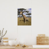 Giraffe Poster (Küche)