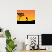 Giraffe Poster (Heimbüro)