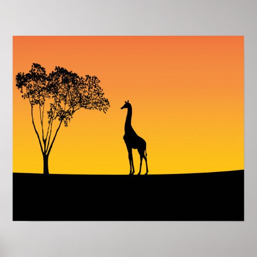 Giraffe Poster (Vorne)