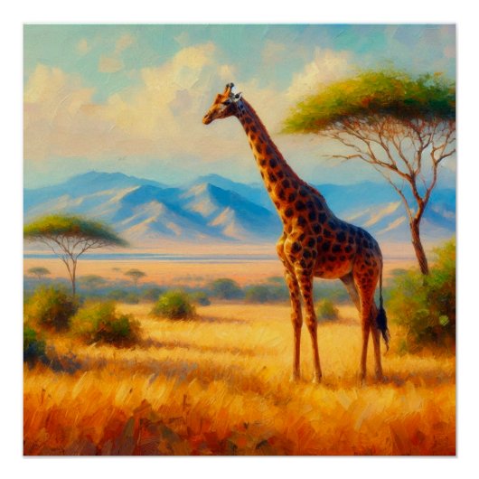 Giraffe Poster (Vorderseite)