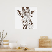Giraffe Poster (Küche)