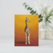 GIRAFFE POSTKARTE (Stehend Vorderseite)