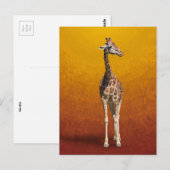 GIRAFFE POSTKARTE (Vorne/Hinten)