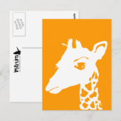 Giraffe Postkarte (Vorne/Hinten)