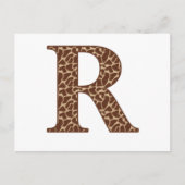 Giraffe Postkarte (Vorderseite)