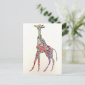 Giraffe Postkarte (Stehend Vorderseite)