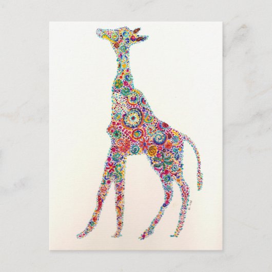 Giraffe Postkarte (Vorderseite)