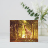 Giraffe Postkarte (Stehend Vorderseite)