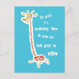 Giraffe Postkarte