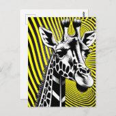 Giraffe Postkarte (Vorne/Hinten)