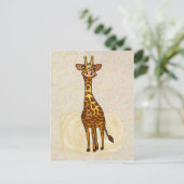 Giraffe Postkarte (Stehend Vorderseite)