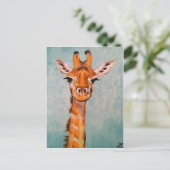 Giraffe Postkarte (Stehend Vorderseite)