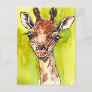 Giraffe Postkarte