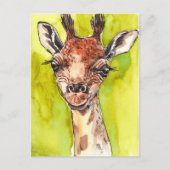 Giraffe Postkarte (Vorderseite)