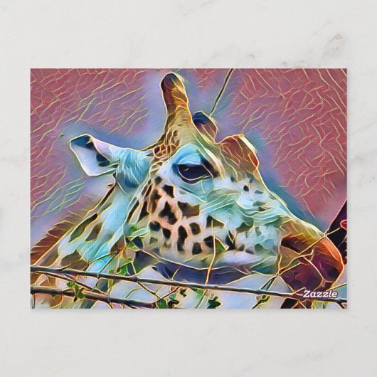 GIRAFFE POSTKARTE (Rückseite)