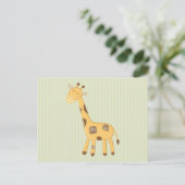 Giraffe Postkarte (Stehend Vorderseite)