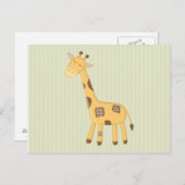 Giraffe Postkarte (Vorne/Hinten)