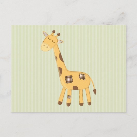 Giraffe Postkarte (Vorderseite)