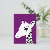 Giraffe Postkarte (Stehend Vorderseite)