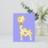 Giraffe Postkarte (Stehend Vorderseite)