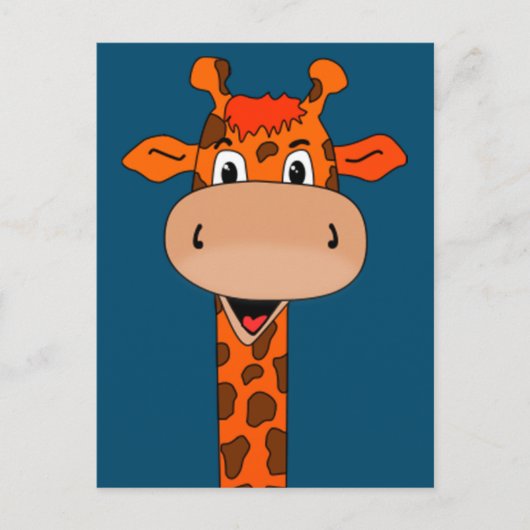 Giraffe Postkarte (Vorderseite)