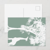 Giraffe Postkarte (Vorne/Hinten)