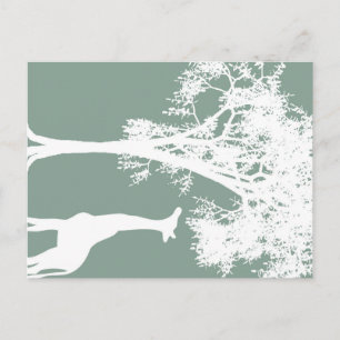 Giraffe Postkarte
