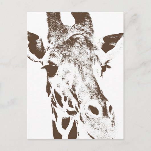 Giraffe Postkarte (Vorderseite)