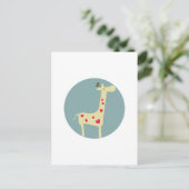 Giraffe Postkarte (Stehend Vorderseite)