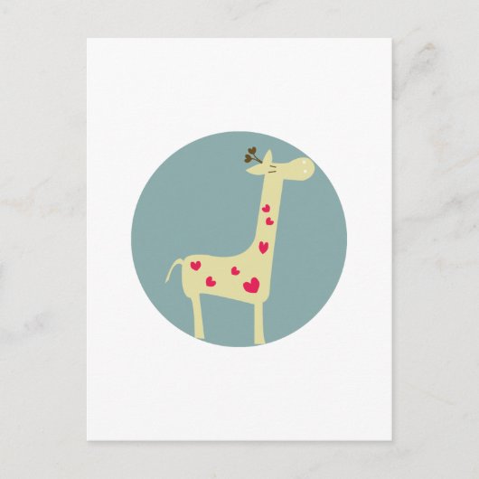 Giraffe Postkarte (Vorderseite)