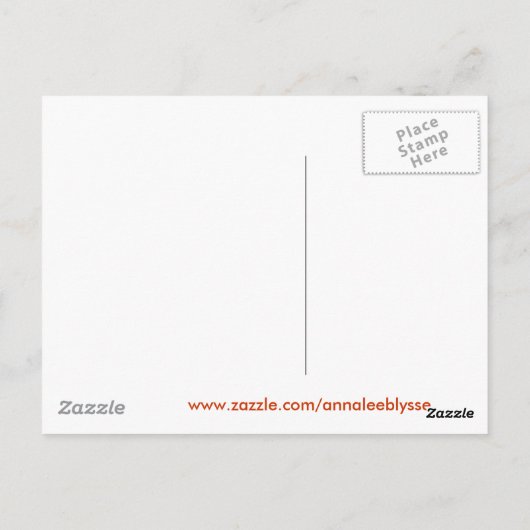 Giraffe Postkarte (Rückseite)