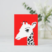 Giraffe Postkarte (Stehend Vorderseite)