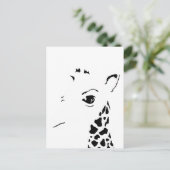 Giraffe Postkarte (Stehend Vorderseite)