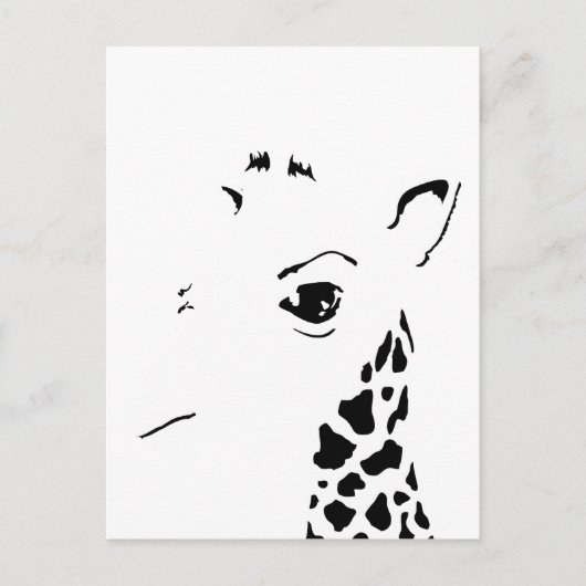Giraffe Postkarte (Vorderseite)