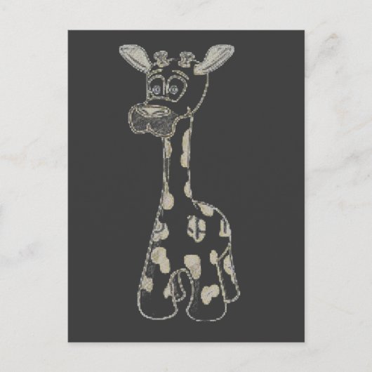 Giraffe Postkarte (Vorderseite)