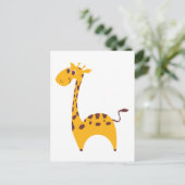 Giraffe Postkarte (Stehend Vorderseite)