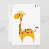 Giraffe Postkarte (Vorne/Hinten)